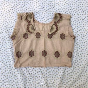 ✨SOLD✨ Embroidered Crop Top